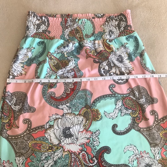 Melissa Paige Floral Lightweight Skirt - Size L - Picture 5 of 11